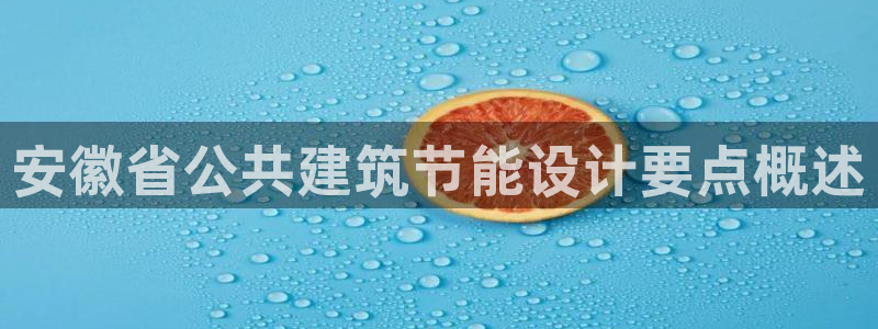 e尊国际平台：安徽省公共建筑节能设计要点概述